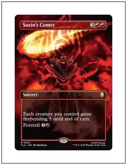 1x Sozin's Comet, Borderless Art 0332, Avatar, Magic MTG NM - Image 1