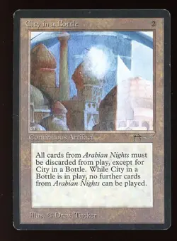 1994 Arabian Nights City in the Bottle ~ Vintage MTG/Magic ~ MP+ Condition - Image 1
