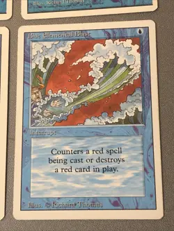 Blue Elemental Blast X4, Revised And 4th Edition Ex Cond See Front/back Pics - Image 2