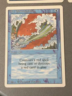 Blue Elemental Blast X4, Revised And 4th Edition Ex Cond See Front/back Pics - Image 4