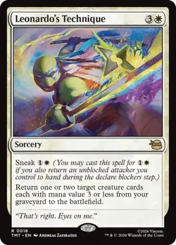 Leonardo's Technique 18 MTG NM - Teenage Mutant Ninja Turtles - Image 1