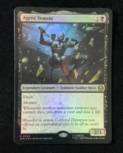 2023 Magic The Gathering MTG Marvel EN Foil R 0049 Agent Venom GAV VE86 - Image 1