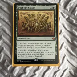 Magic: The Gathering Doubling Season Foundations Green Enchantment 0216 - Image 1