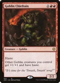 MTG - Goblin Chieftain - JMP 324 - Jumpstart - Rare - Magic the Gathering NM - Image 1