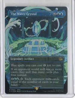 MTG FINAL FANTASY THE WATER CRYSTAL BORDERLESS RARE FOIL - Image 1