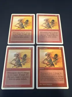 MTG - Magic The Gathering - Disintegrate X 4 - Revised/4th Ed - NP/NN! - Image 1