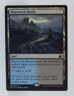 Magic the Gathering Innistrad Midnight Hunt #267 Shipwreck Marsh - Image 5