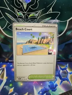 Beach Court 167/198 Play! Prize Pack Series Stamped Pokemon TCG - Image 1
