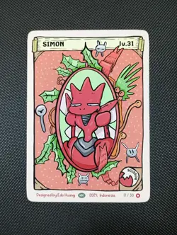 Simon (Scizor) 17/30 - Pokkedo Holiday/Christmas v2 - Pokemon Fan Art Edo Huang - Image 1