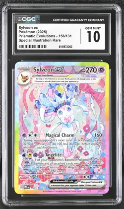 Sylveon ex 155/131 SIR Pokemon Prismatic Evolutions CGC 10 Gem Mint - Image 1