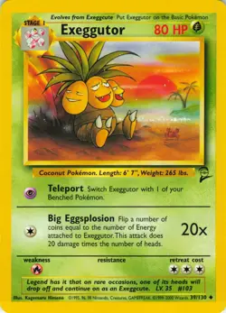 Exeggutor - 39/130 Base Set 2 - Pokemon TCG - 2000 - Image 1