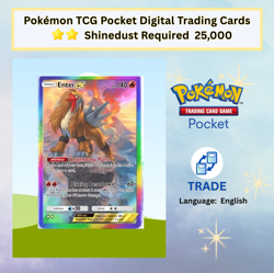 Pokemon TCG Pocket – Entei EX Rainbow Rare 2 Star - Image 1