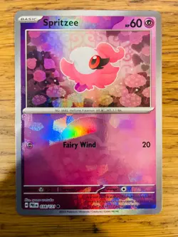 NM! Spritzee Pokeball (038/131) Prismatic Evolutions Reverse Holo Pokemon Card! - Image 1