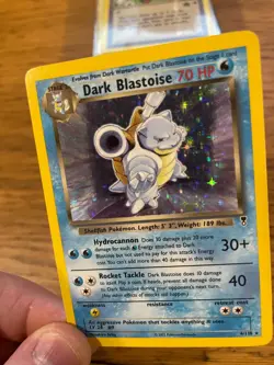 NEAR MINT! Dark Blastoise (4/110) Holo Legendary Collection Pokemon Card! - Image 5