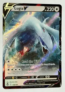 Pokemon TCG - Lugia V - 138/195 - 2022 Sword & Shield: Silver Tempest SWSH12 UR - Image 2
