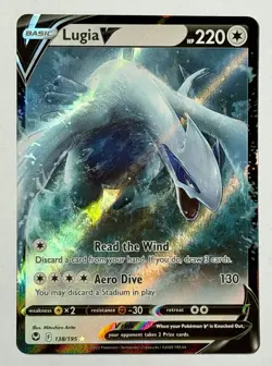 Pokemon TCG - Lugia V - 138/195 - 2022 Sword & Shield: Silver Tempest SWSH12 UR - Image 3