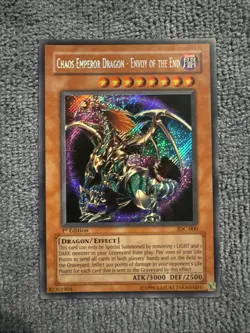 Yugioh Chaos Emperor Dragon - Envoy Of The End IOC-000 1st Edition Mint - Image 1