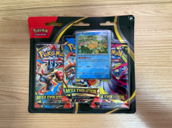 3x Pokemon TCG Mega Evolution 3-Pack Blister Card Psyduck Foil Promo Sealed - Image 3