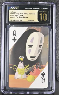 CGC PRISTINE 10 Spirited Away No Face # 2002 Trading Card Ghibli C70 - Image 1