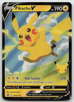 Pikachu V - Promo Holo SWSH: Sword & Shield Promo Cards SWSH143 NM - Image 1