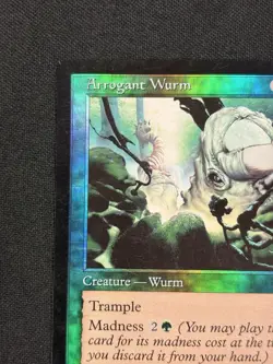 Arrogant Wurm FOIL Torment MP Magic The Gathering MTG Cards - Image 2