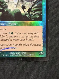 Arrogant Wurm FOIL Torment MP Magic The Gathering MTG Cards - Image 4