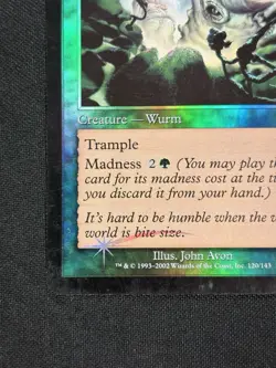 Arrogant Wurm FOIL Torment MP Magic The Gathering MTG Cards - Image 5