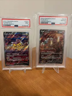 Entei v GG36/GG70 PSA 10 and Raikou V GG41/GG70 PSA 9 2 Card Lot Pokemon SWSH - Image 1