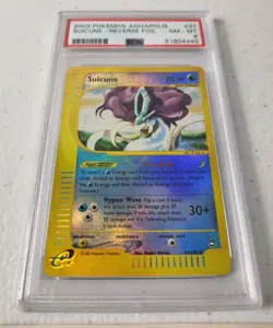 Suicune 37/147 - Aquapolis Set *PSA 8 - NM-MT* Reverse Holo Rare Pokemon Card - Image 2