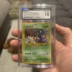 Pokemon Neo Genesis Heracross Card #214 Japanese Holo CGC Gem Mint 10! - Image 1