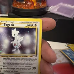 Pokemon TCG Togetic 16/111 Neo Genesis Unlimited SWIRL Holo Rare Card Ships Free - Image 3