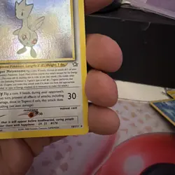 Pokemon TCG Togetic 16/111 Neo Genesis Unlimited SWIRL Holo Rare Card Ships Free - Image 4