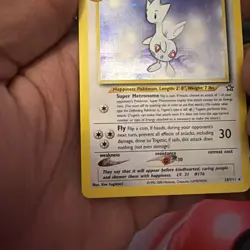 Pokemon TCG Togetic 16/111 Neo Genesis Unlimited SWIRL Holo Rare Card Ships Free - Image 5