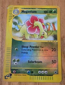 Meganium 053/165 Expedition Base Set Reverse Holo Pokemon Card 2002 See Corner - Image 1
