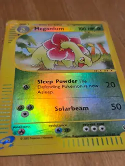 Meganium 053/165 Expedition Base Set Reverse Holo Pokemon Card 2002 See Corner - Image 4