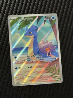 Pokemon TCG Misty's Lapras Illustration Rare Card 194/182 Destined Rivals - Image 1