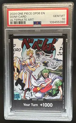 2024 One Piece Wings of the Captain Don!! Card Zoro Sanji Alt Art NNO PSA 10 - Image 1