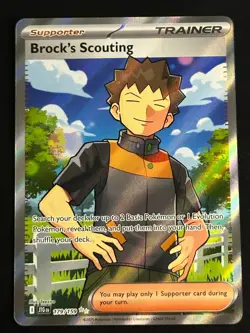 Brock's Scouting 179/159 Sv09: Journey Together Holo Pokemon Card - Image 1