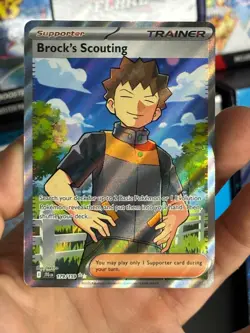 Brock's Scouting 179/159 Sv09: Journey Together Holo Pokemon Card - Image 3