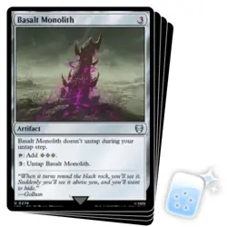 BASALT MONOLITH X4 The Lord Of The Rings: Tales Of Middle-earth Commander MTG - Image 1