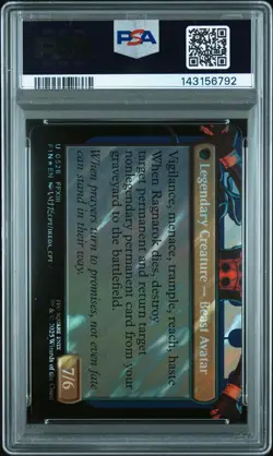 2025 MTG FINAL FANTASY BORDERLESS-SURGE FOIL #0526 FANG FEARLESS L'CIE PSA 10 - Image 2