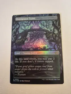 Overgrown Tomb (Borderless) Lorwyn Eclipsed Foil Magic The Gathering - Image 2