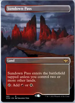 Innistrad: Crimson Vow #285 Sundown Pass (Borderless) - Image 1