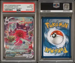 Pokemon 2021 Gengar VMAX 271/264 Alt Art Secret Fusion Strike GEM MINT PSA 10 - Image 2