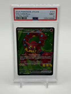 Pokemon TCG Volcanion Ex 171/159 Full Art Holo Journey Together PSA 9 MINT 🍃 - Image 1