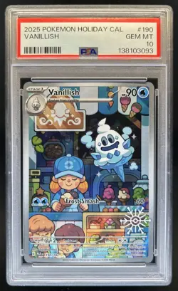 2023 Pokemon SV Paradox Rift Vanillish Illustration Rare #190/182 PSA 10 - Image 1