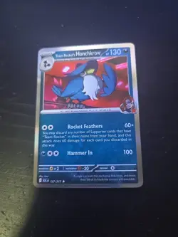 Team Rocket’s Honchkrow 127/217 Holo Rare Ascended Heroes Pokemon TCG - Image 1
