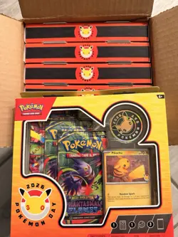 POKEMON DAY 2026 COLLECTION BOX - 30TH ANNIVERSARY SEALED| LOT OF 7 BOXES - Image 1