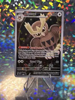 Noctowl SVP 141 Black Star Promo Holo Pokemon TCG Stellar Crown NM Condition - Image 1