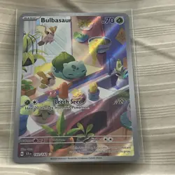 Pokemon TCG: Bulbasaur 143/142 - SV: Stellar Crown - Illustration Rare - Image 2